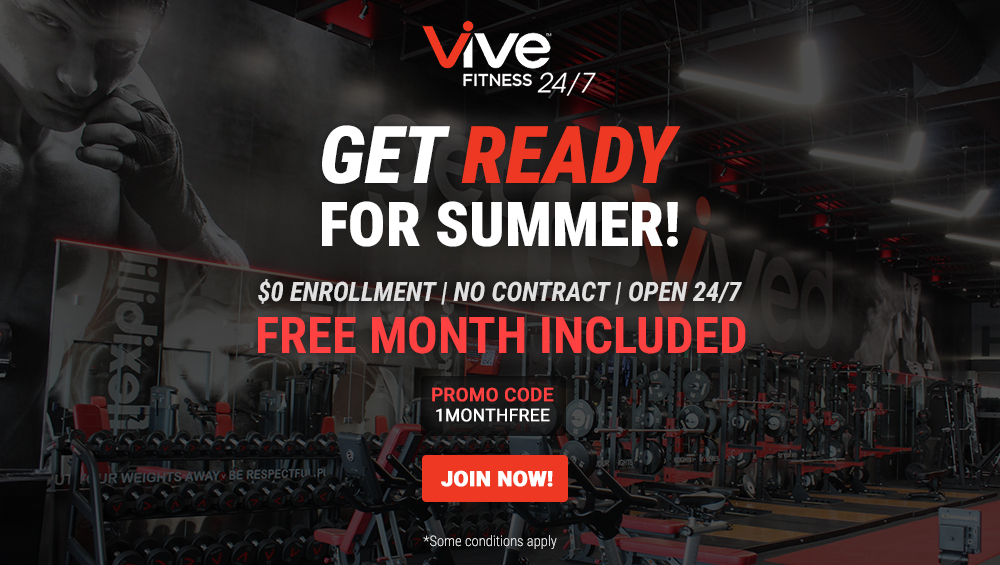 Vive Fitness 24/7 Promo - 1 Month Free